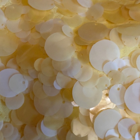 Zara Yellow Sequin Mini Skirt - Picture 4 of 4